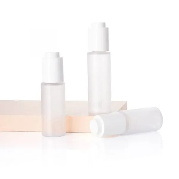 20ML 30ML 40ML Luxury Empty Press Dropper Serum PET Bottles Essential Oil Cosmetic Empty