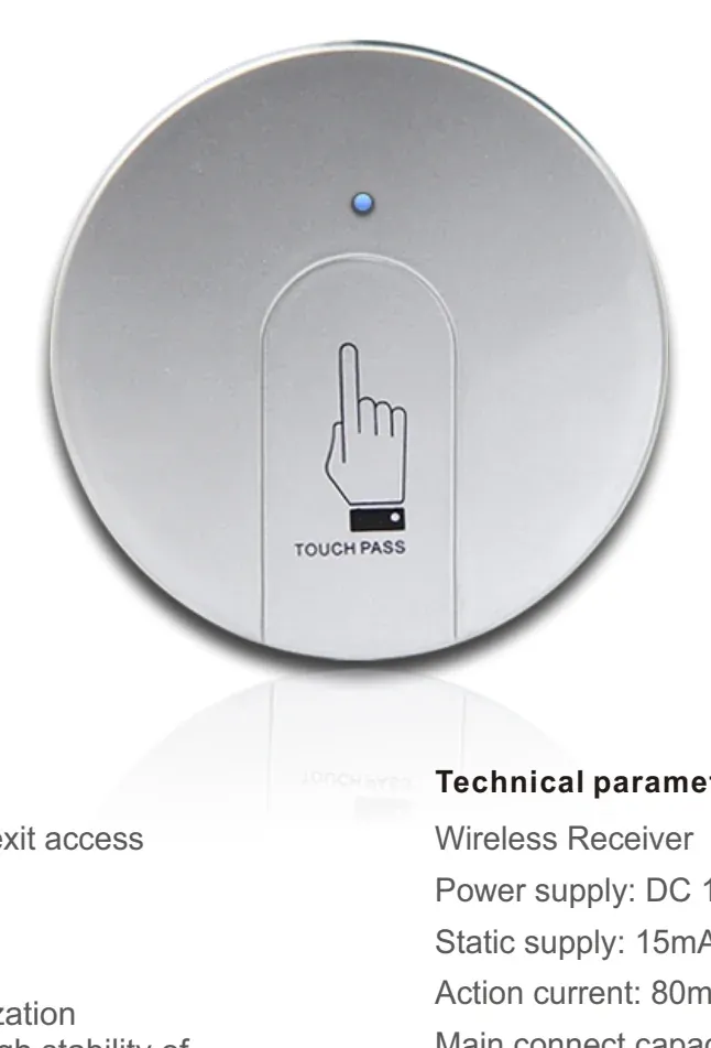ARW-202X CIRCULAR WIRELESS TOUCH SWITCH
