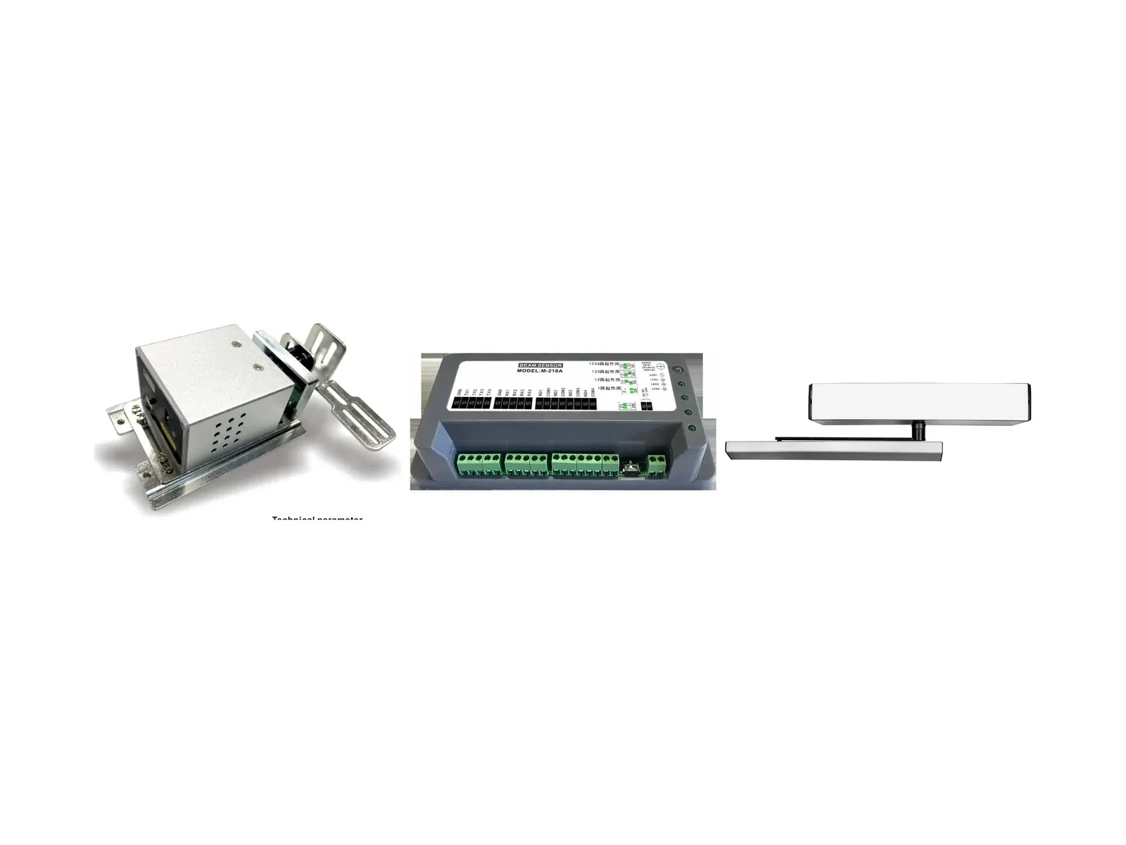 Floor and pressure sensing devices for automatic doors