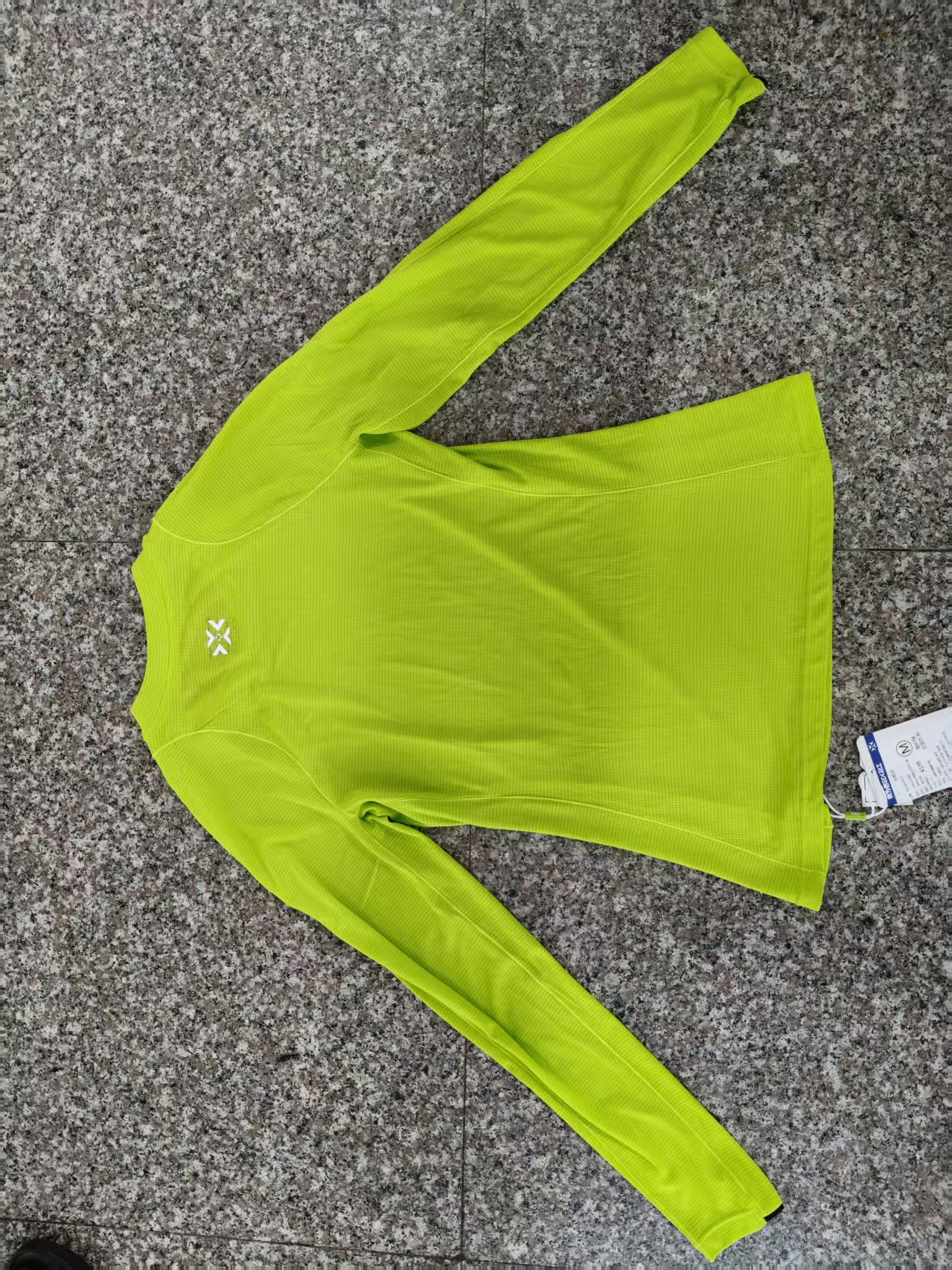 Volt ribbed long-sleeve training top, back flat view - Miss K sample room