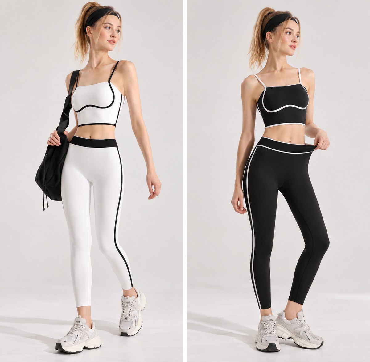 Contour Piped Yoga Set
