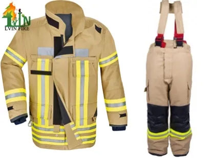 khaki fireman suit