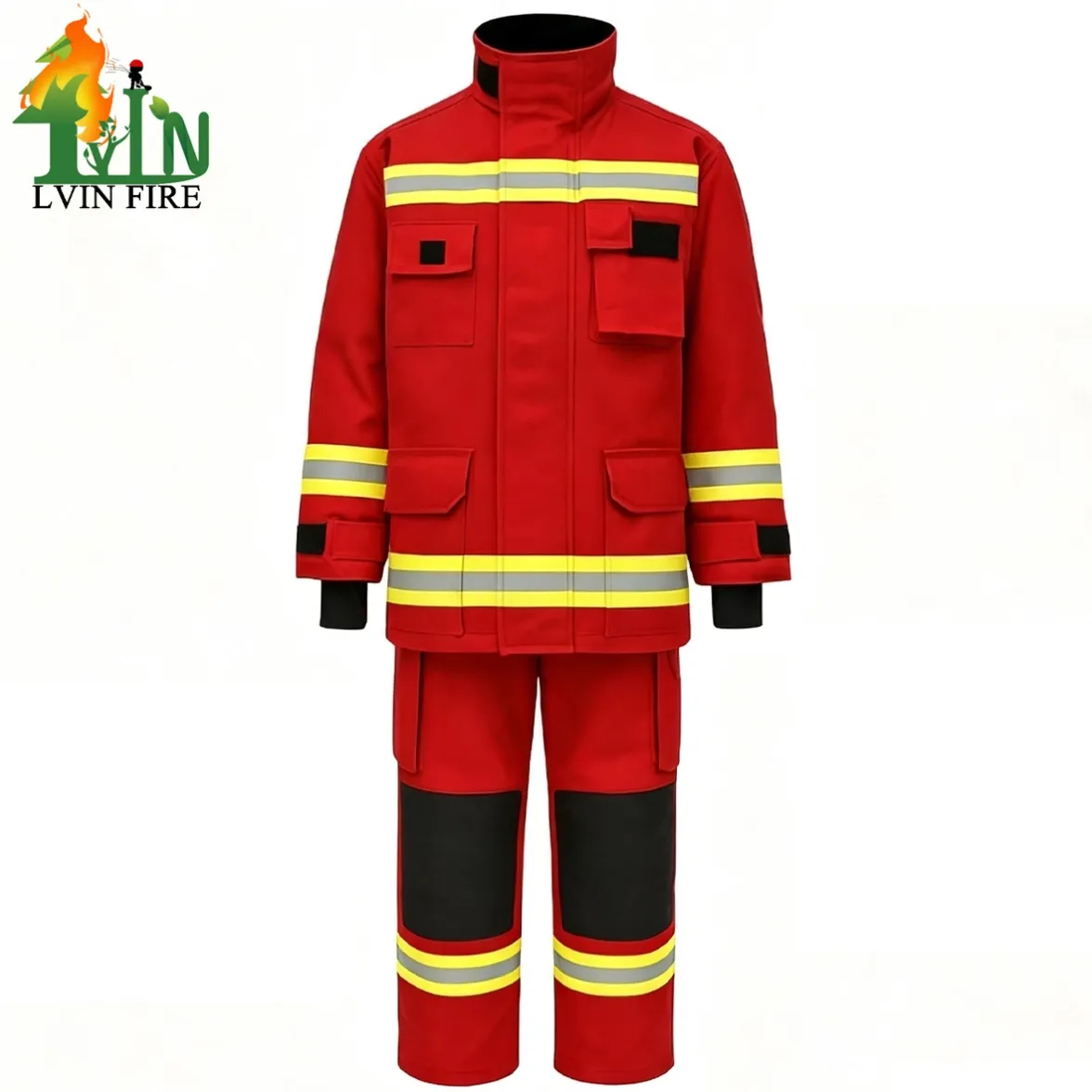 red color fire suit