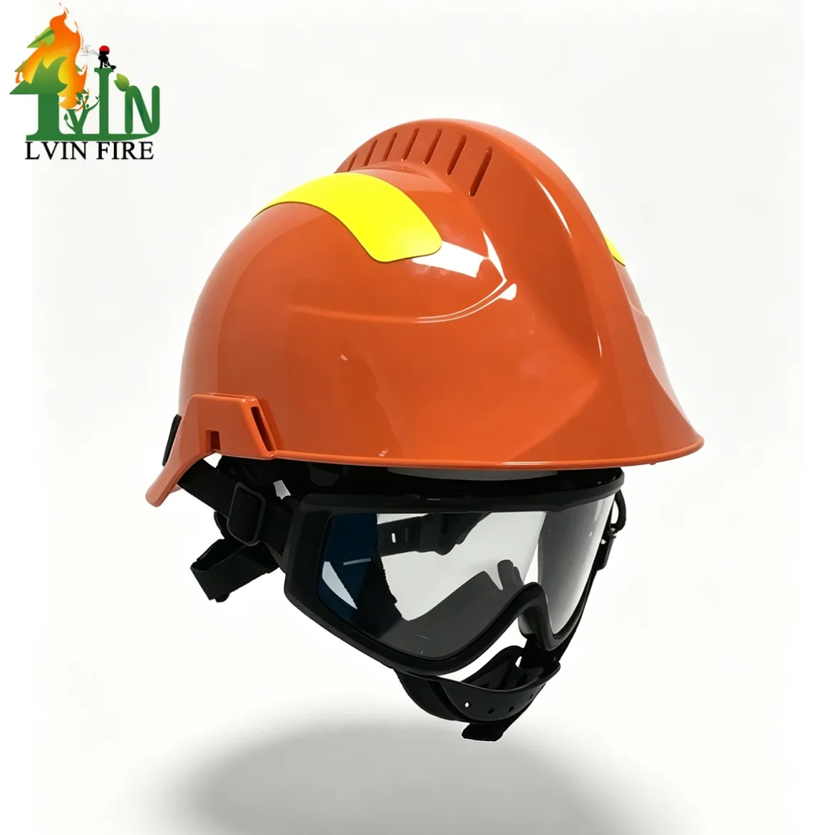 Orange color F2 fire rescue helmet2e