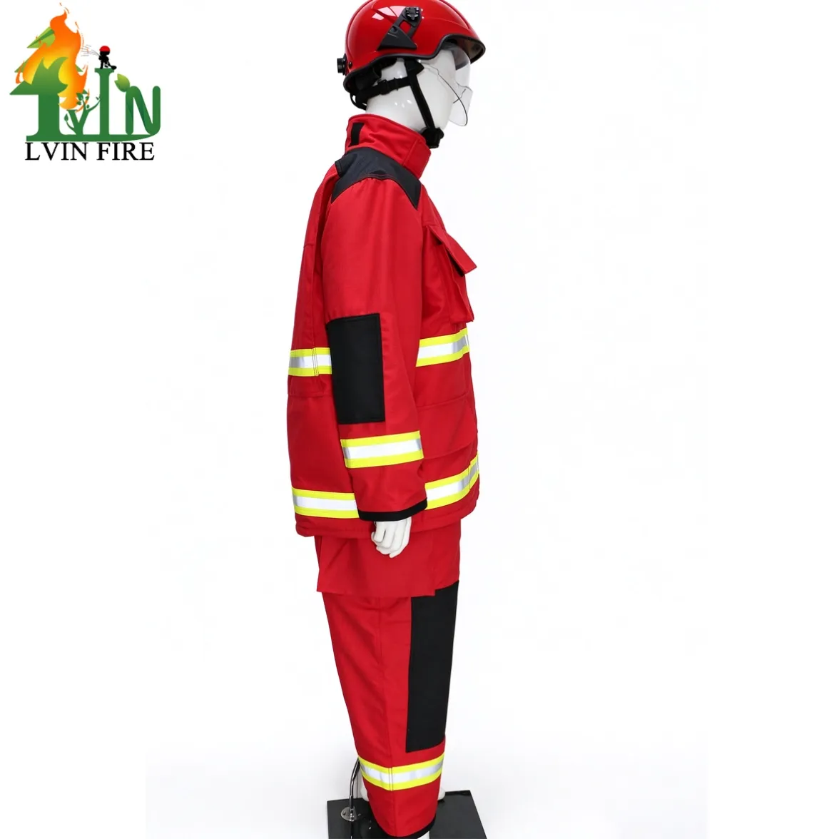 red color fireman suit23