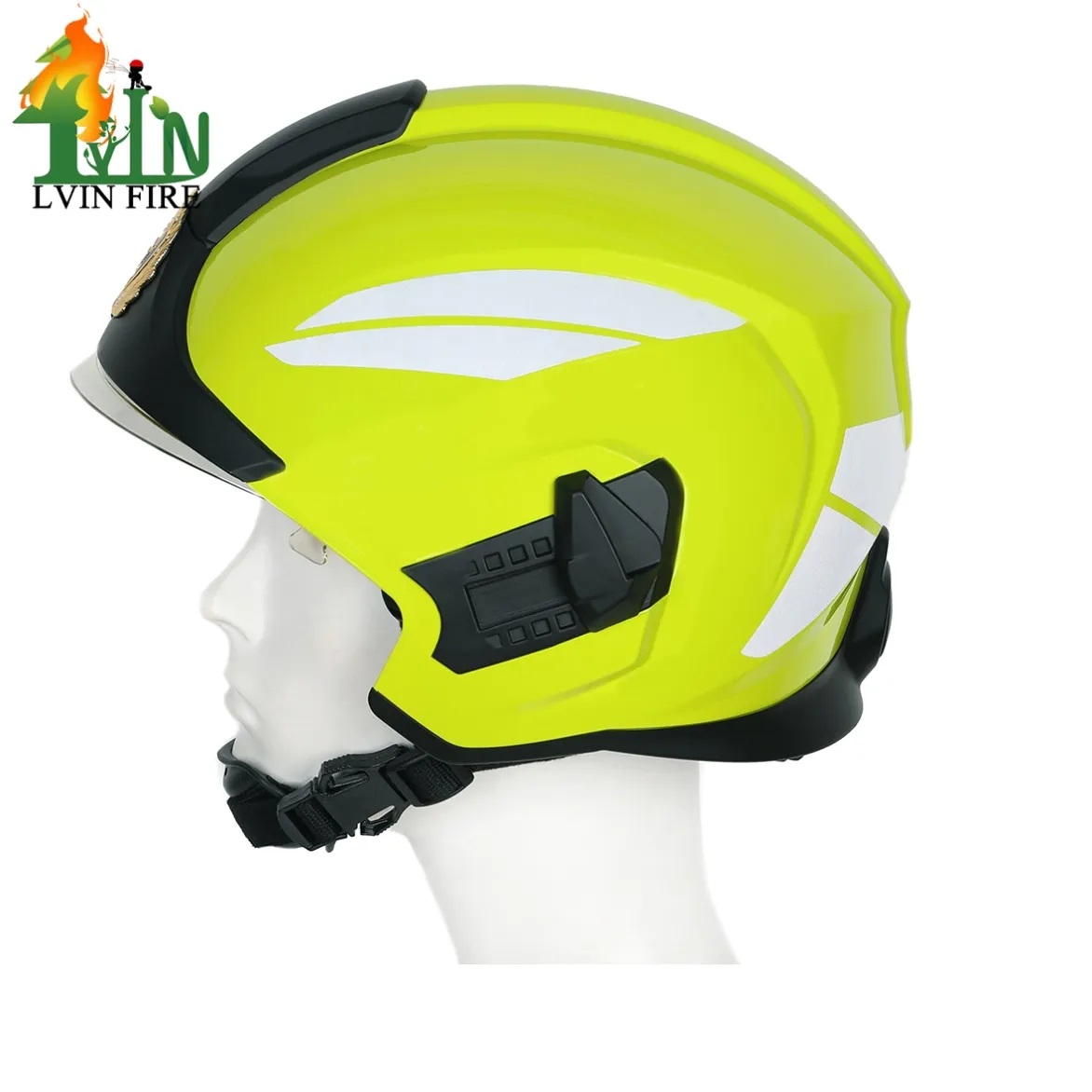 Green color fireman helmet