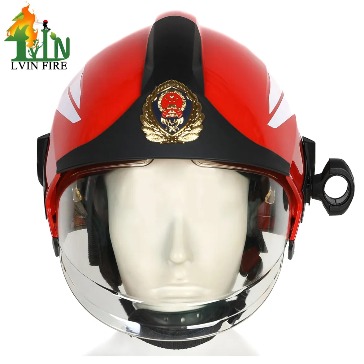 Red color fireman helmet2