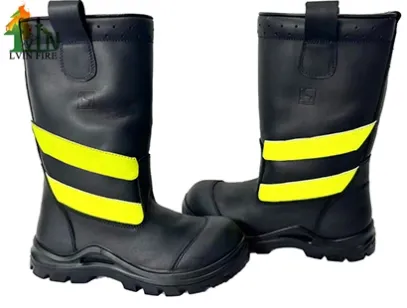 leather fireman boots