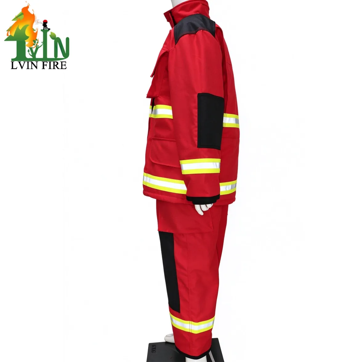 red color fireman suit4