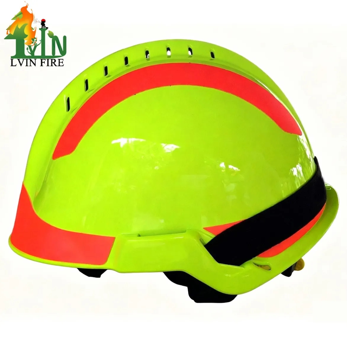 lemon green color fire rescue helmet1