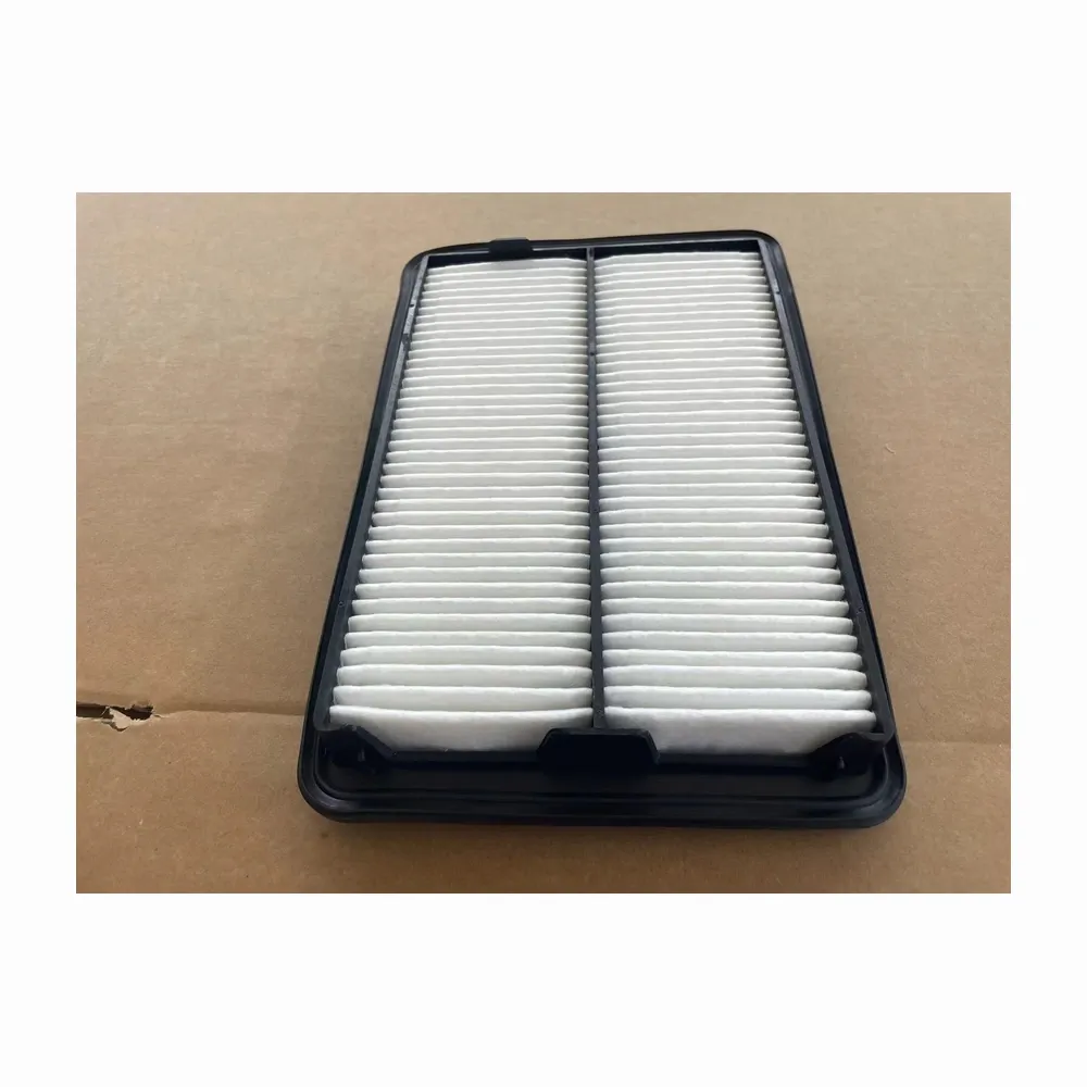 Wide trapezoid panel air filter with pleated media