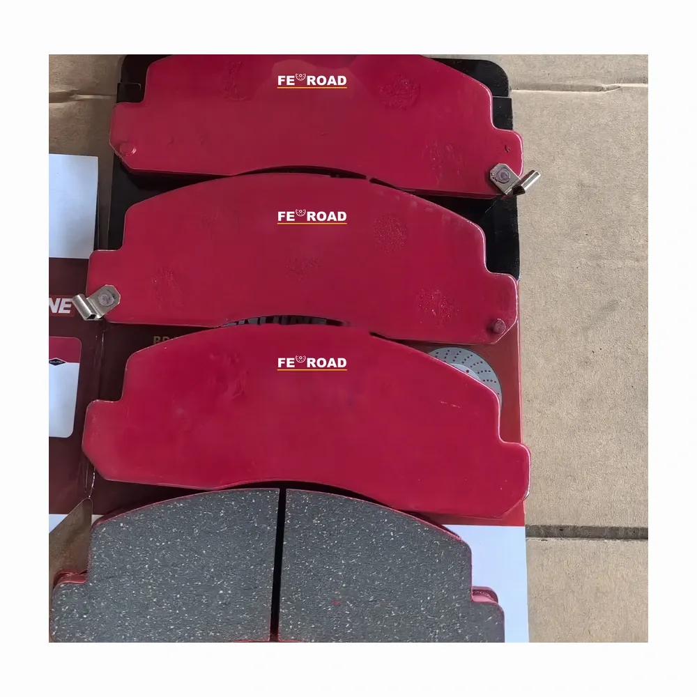 Heavy-duty brake pad set with wide friction surface