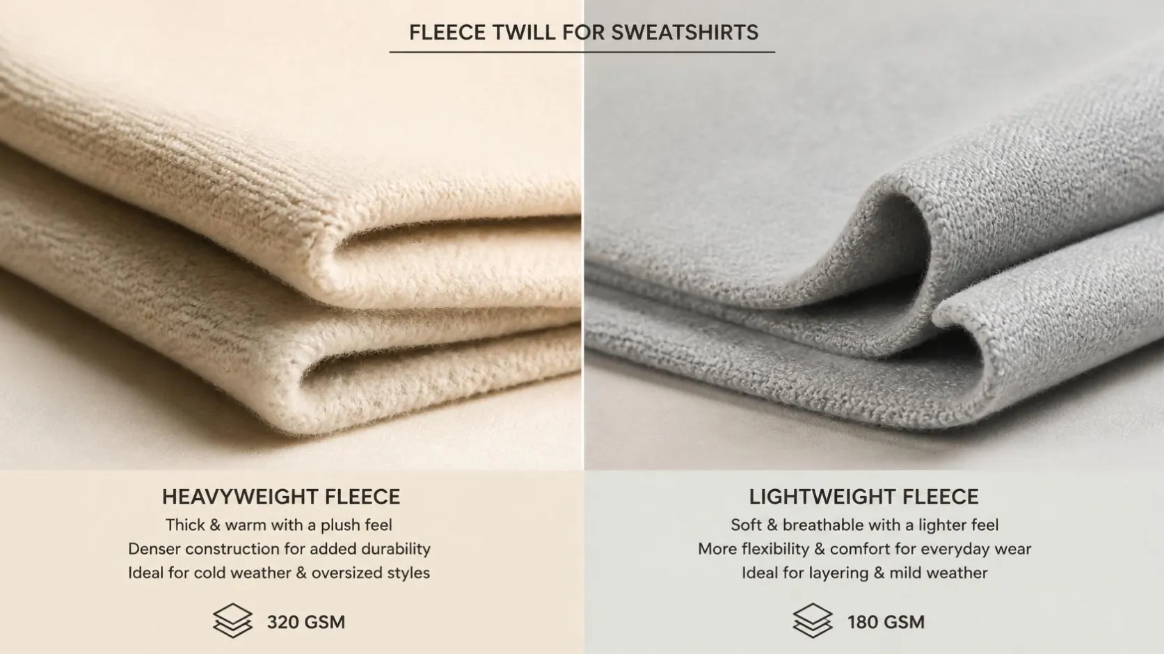 Heavyweight or Lightweight Fleece? Hoodie Fabric Questions for Buyers