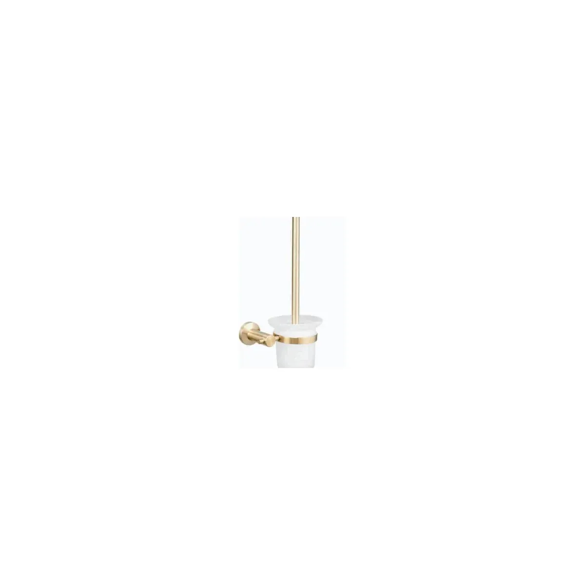 Toilet Brush Holder in Brushed Gold finish, model 7808