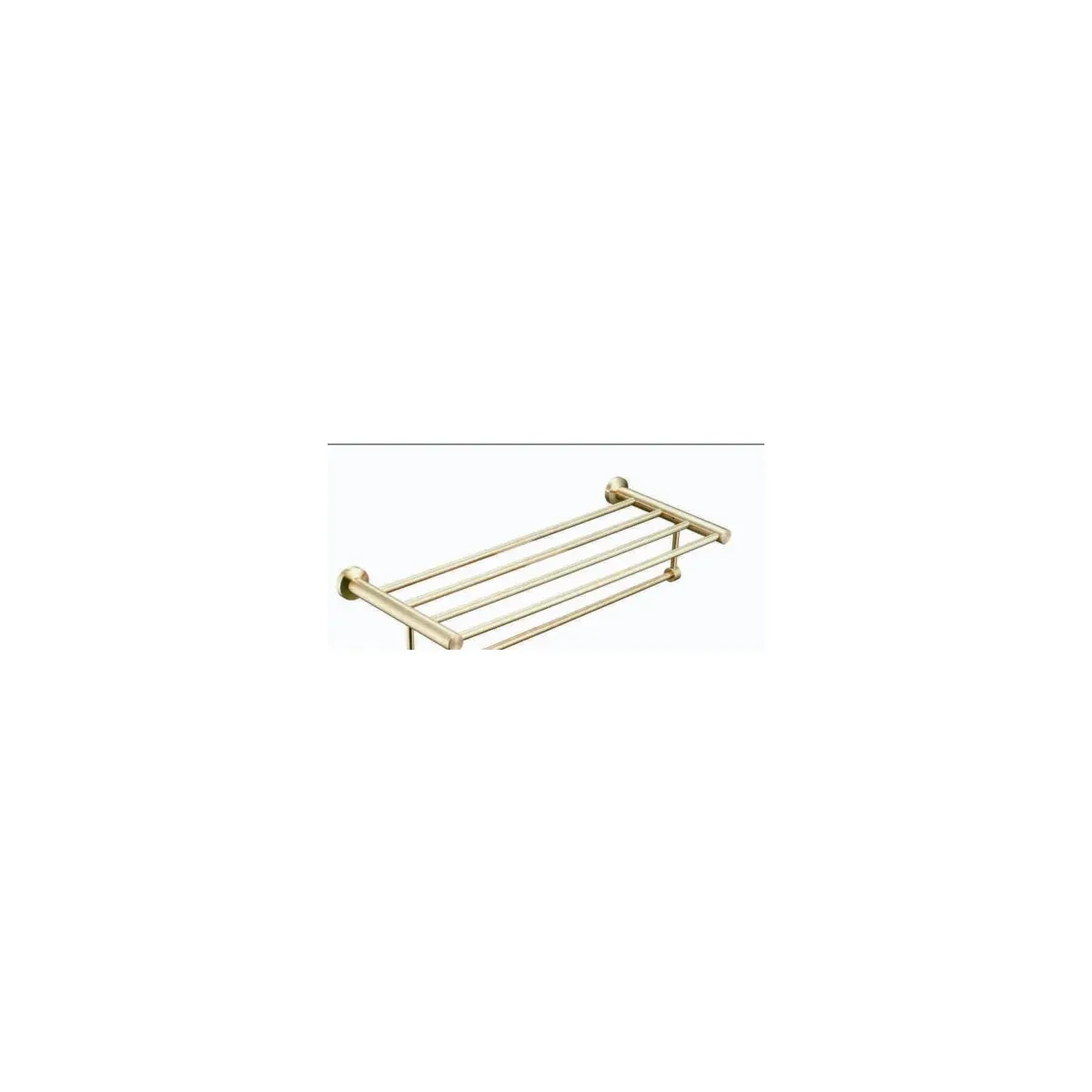 Bath Towel Holder in Brushed Gold finish, model 7801