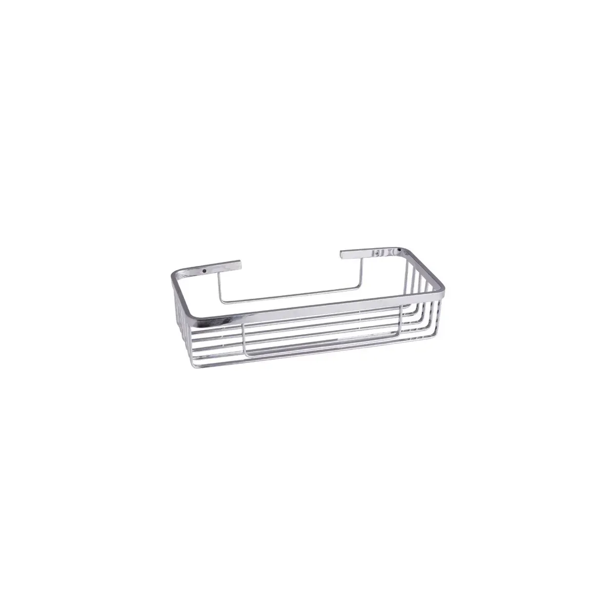 Flat-Wire Single-Tier Rectangular Basket in Chrome finish, model S11030K-2