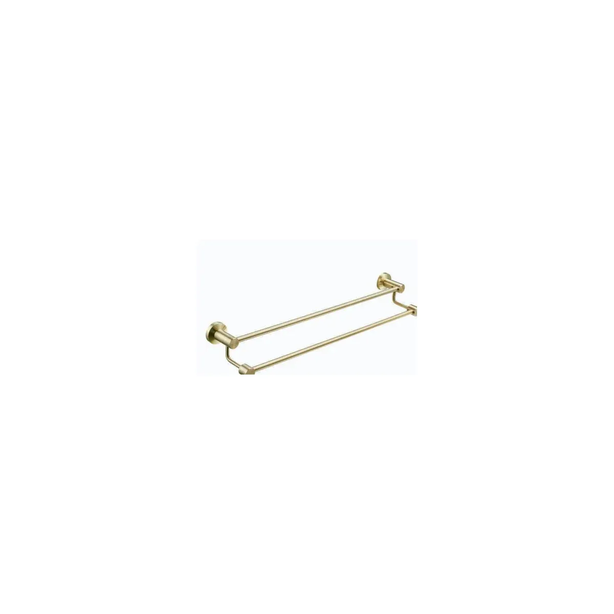 Double Pole Towel Rack in Brushed Gold finish, model 7802-2