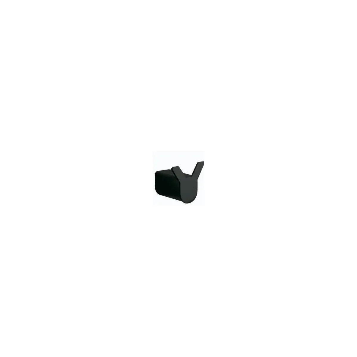 Y-Type Coat Hook in Matte Black finish, model 9807-BY