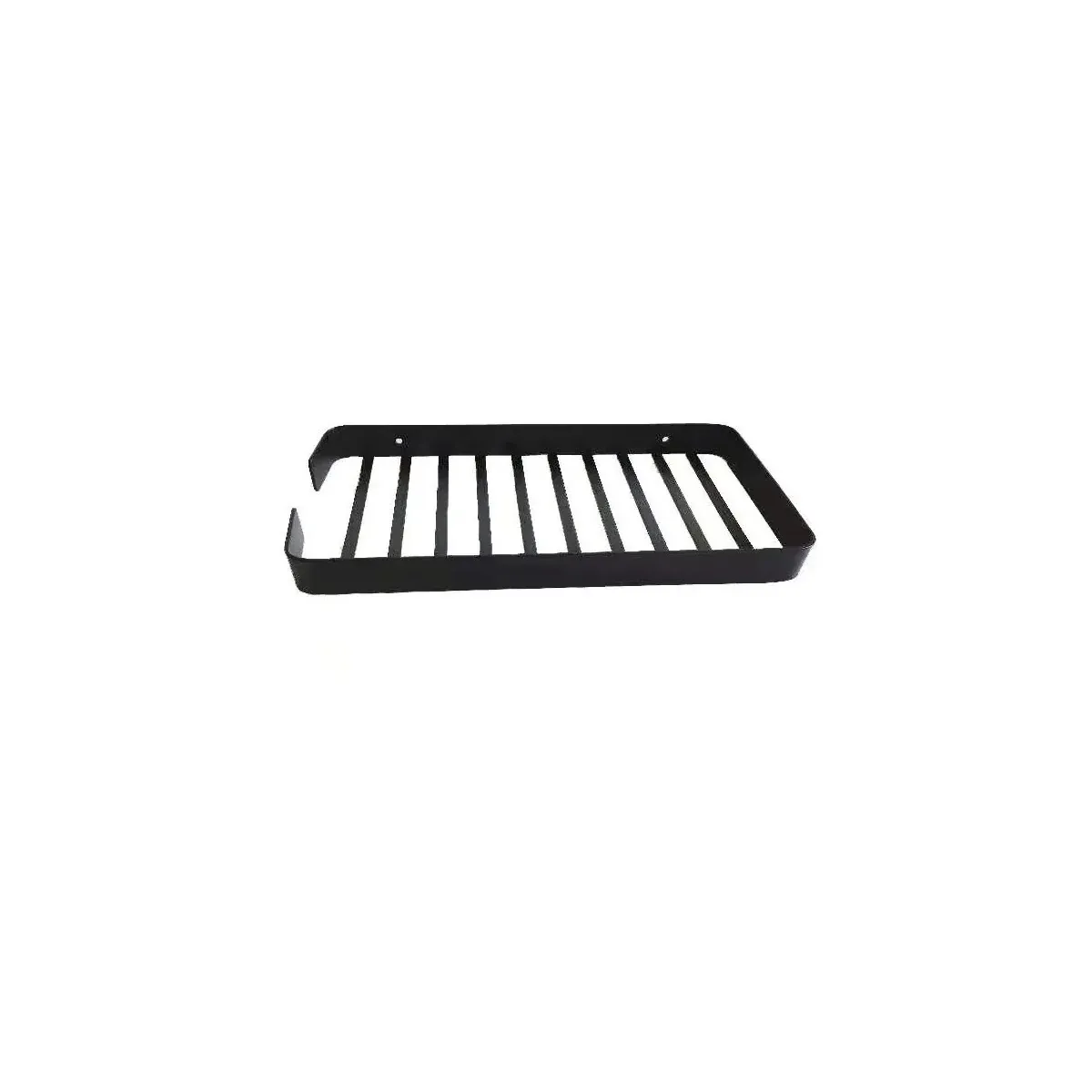 Flat-Wire Single-Tier Rectangular Basket in Pearl Black finish, model S3001-12
