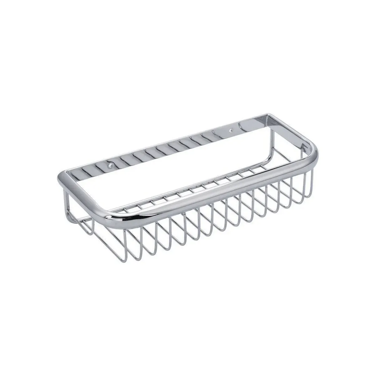 Single-Tier Rectangular Basket in Chrome finish, model S91030D-2