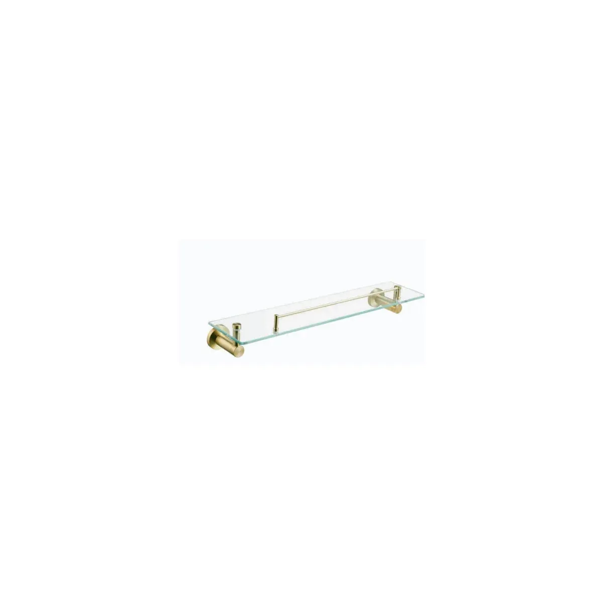 Dressing Table Glass Shelf in Brushed Gold finish, model 9613