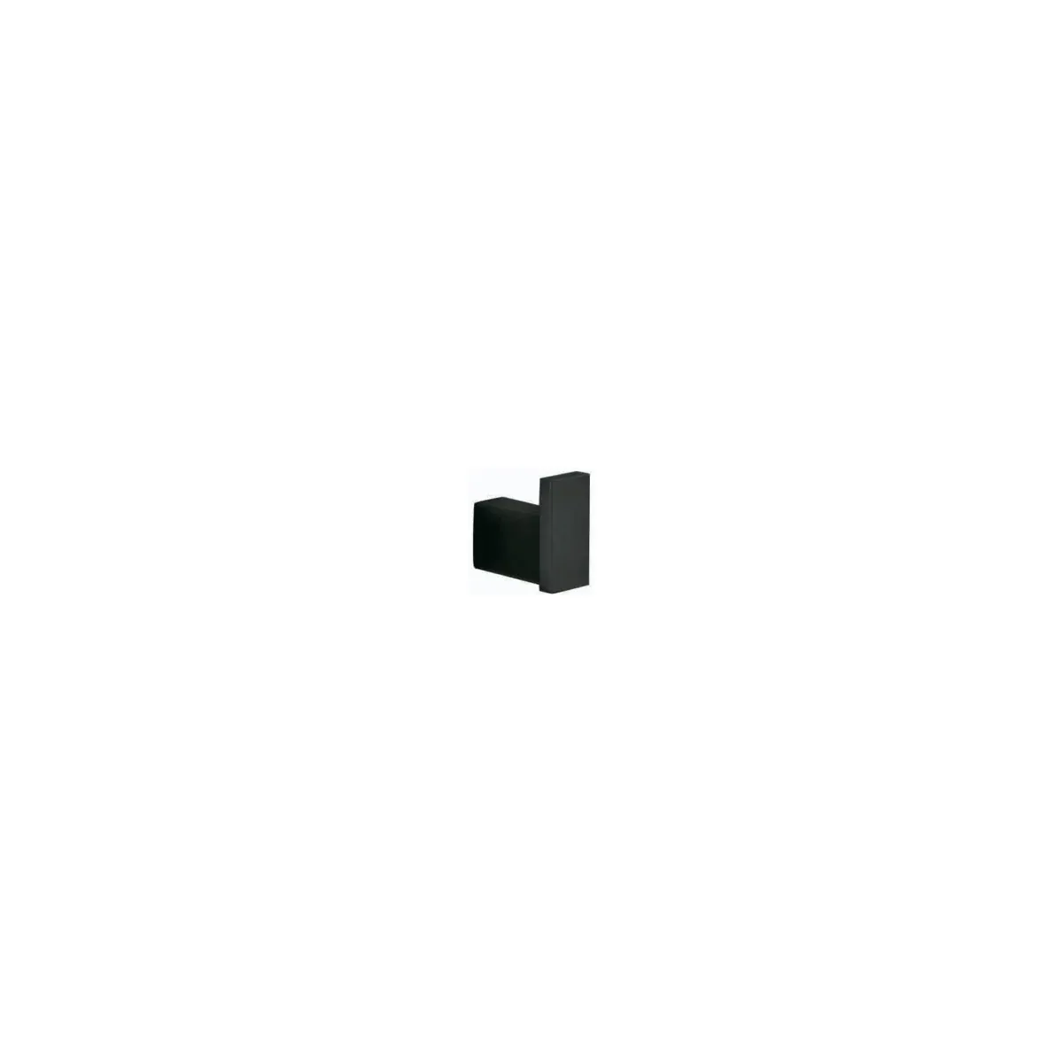 Square Coat Hook in Matte Black finish, model 4807AG