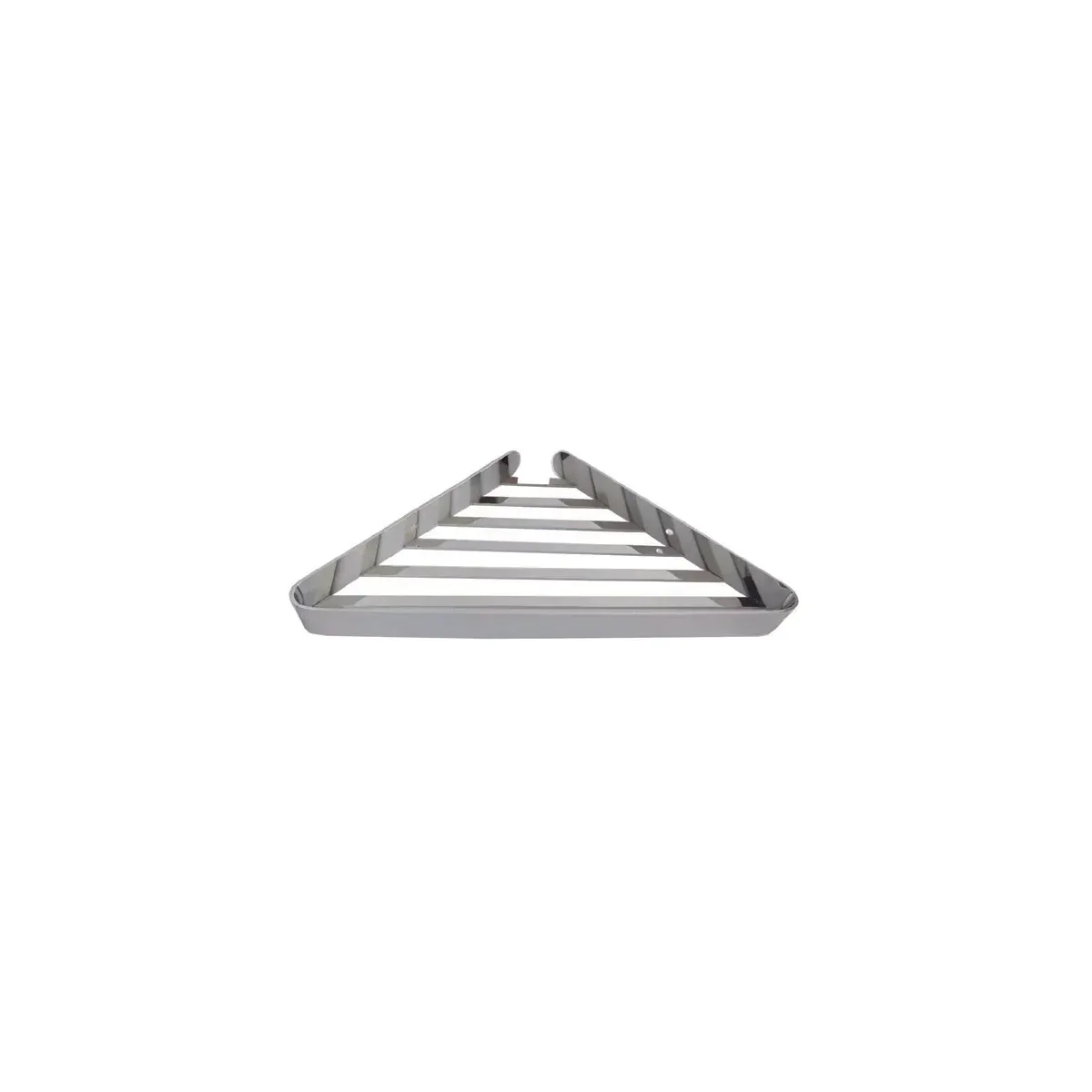 Flat-Wire Single-Tier Triangle Corner Basket in Chrome finish, model S2651-2
