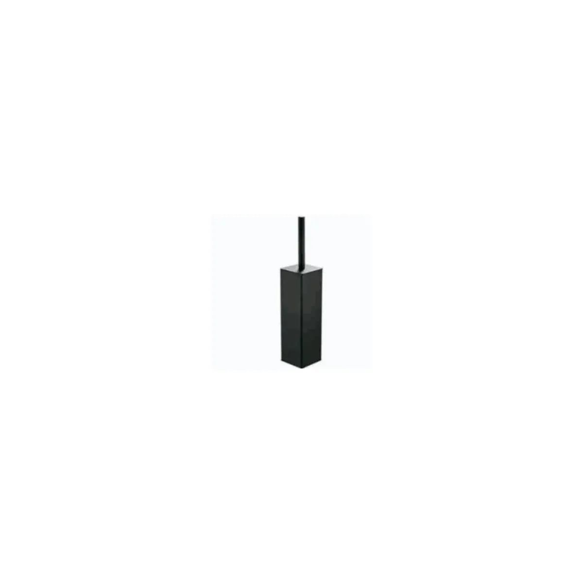 Free-Standing Square Toilet Brush Holder in Matte Black finish, model 8922