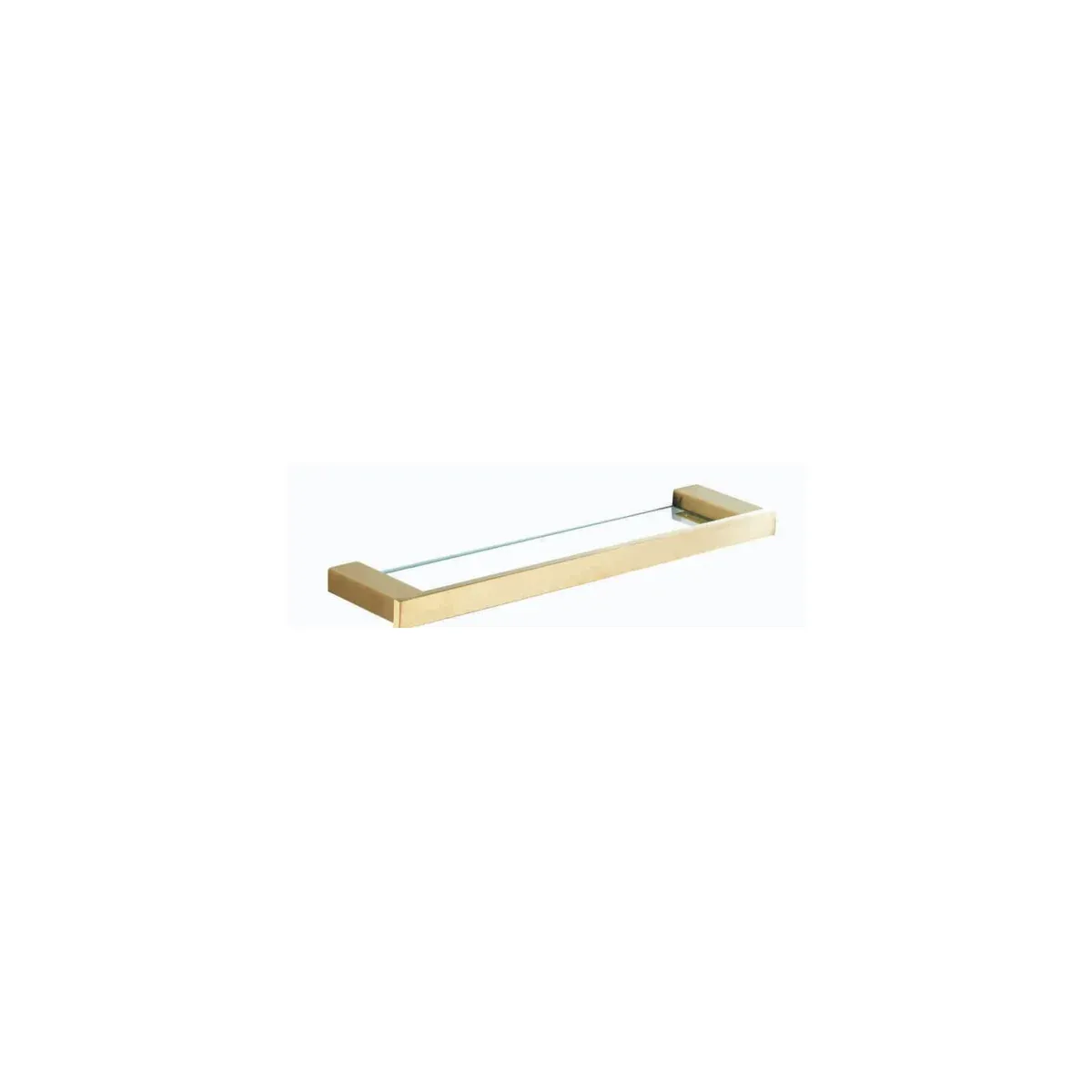 Dressing Table Glass Shelf in Brushed Gold finish, model 6804