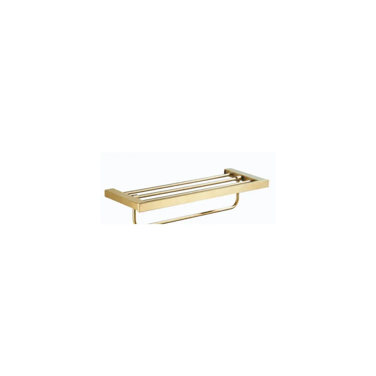 Bath Towel Holder with Towel Bar in Brushed Gold finish, model 6801A-2