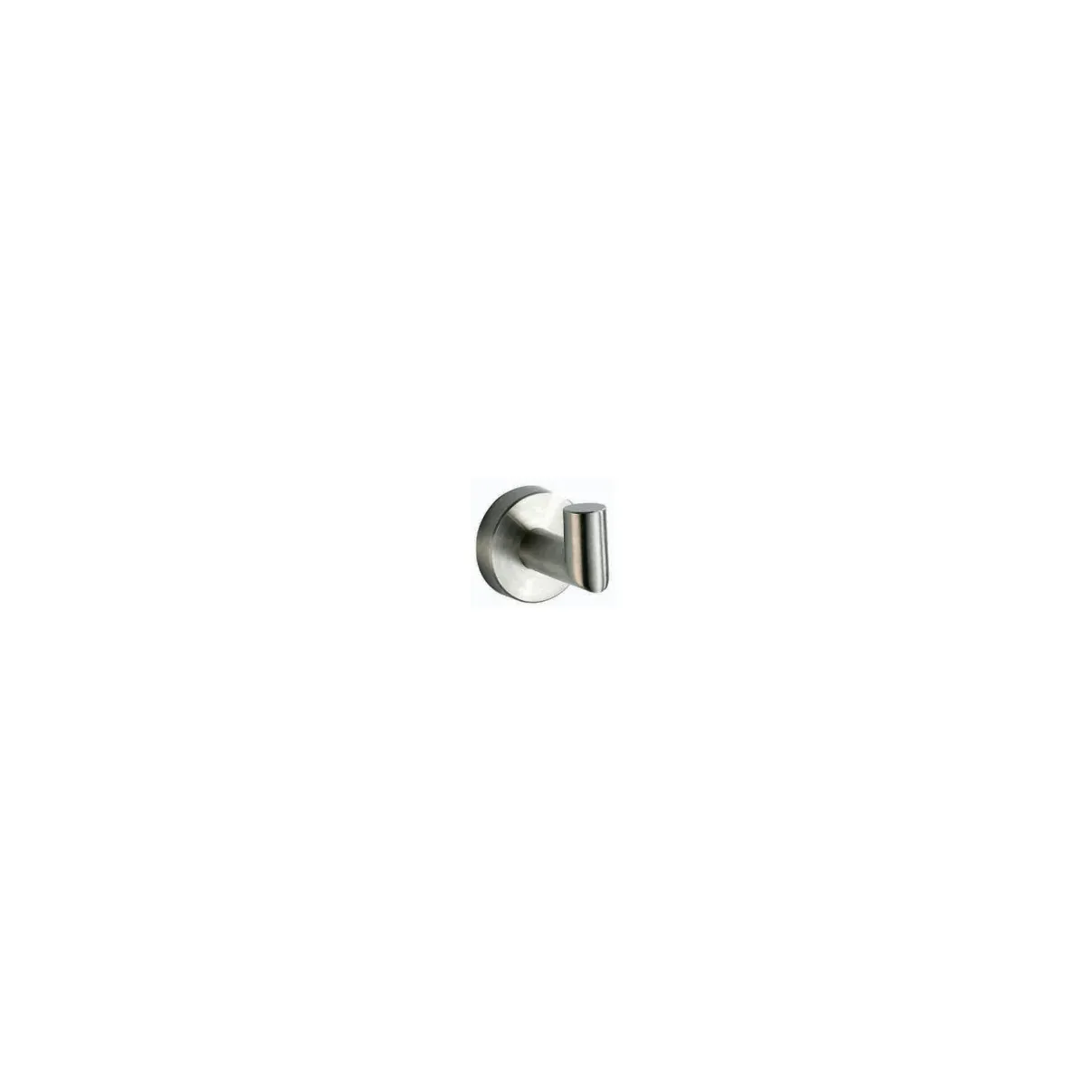 Round Coat Hook with Peg in Chrome finish, model 9587