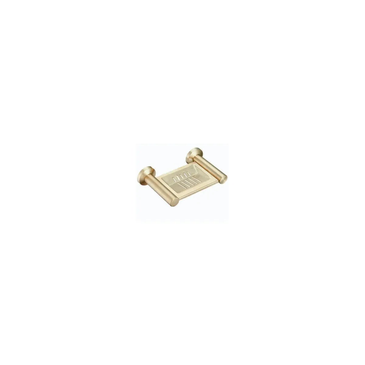 Soap Dish with Shelf in Brushed Gold finish, model 7811-2