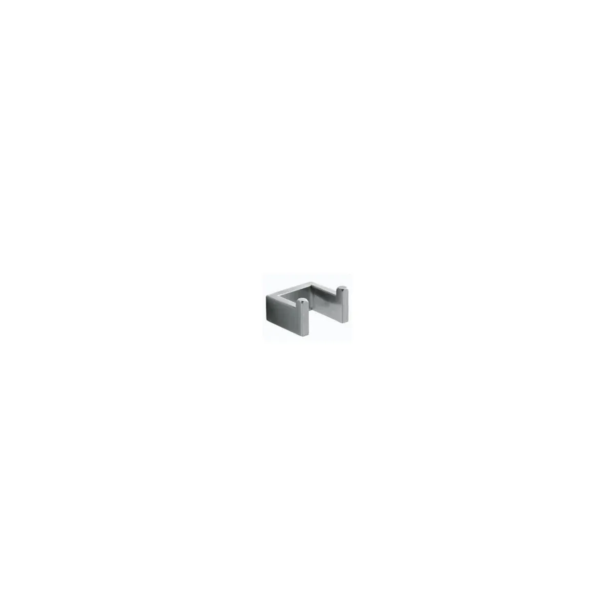 Double Square Coat Hook in Chrome finish, model 9707A