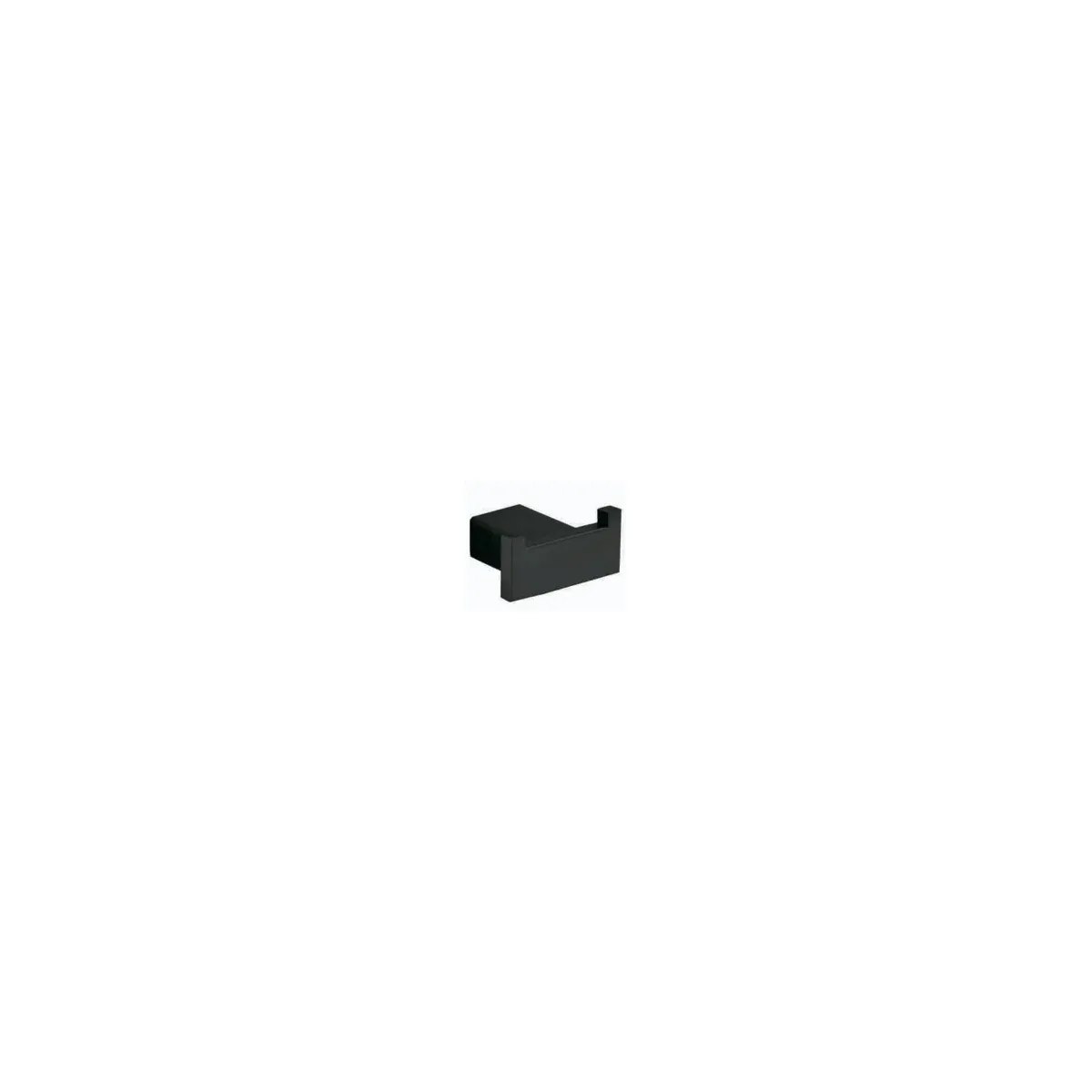 Square Coat Hook in Matte Black finish, model 4807G