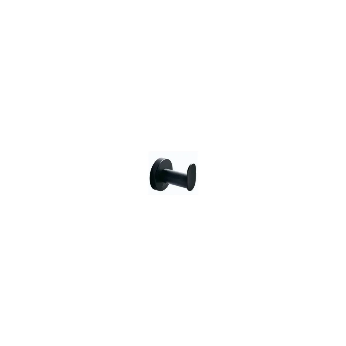 Round Coat Hook in Matte Black finish, model 2807A