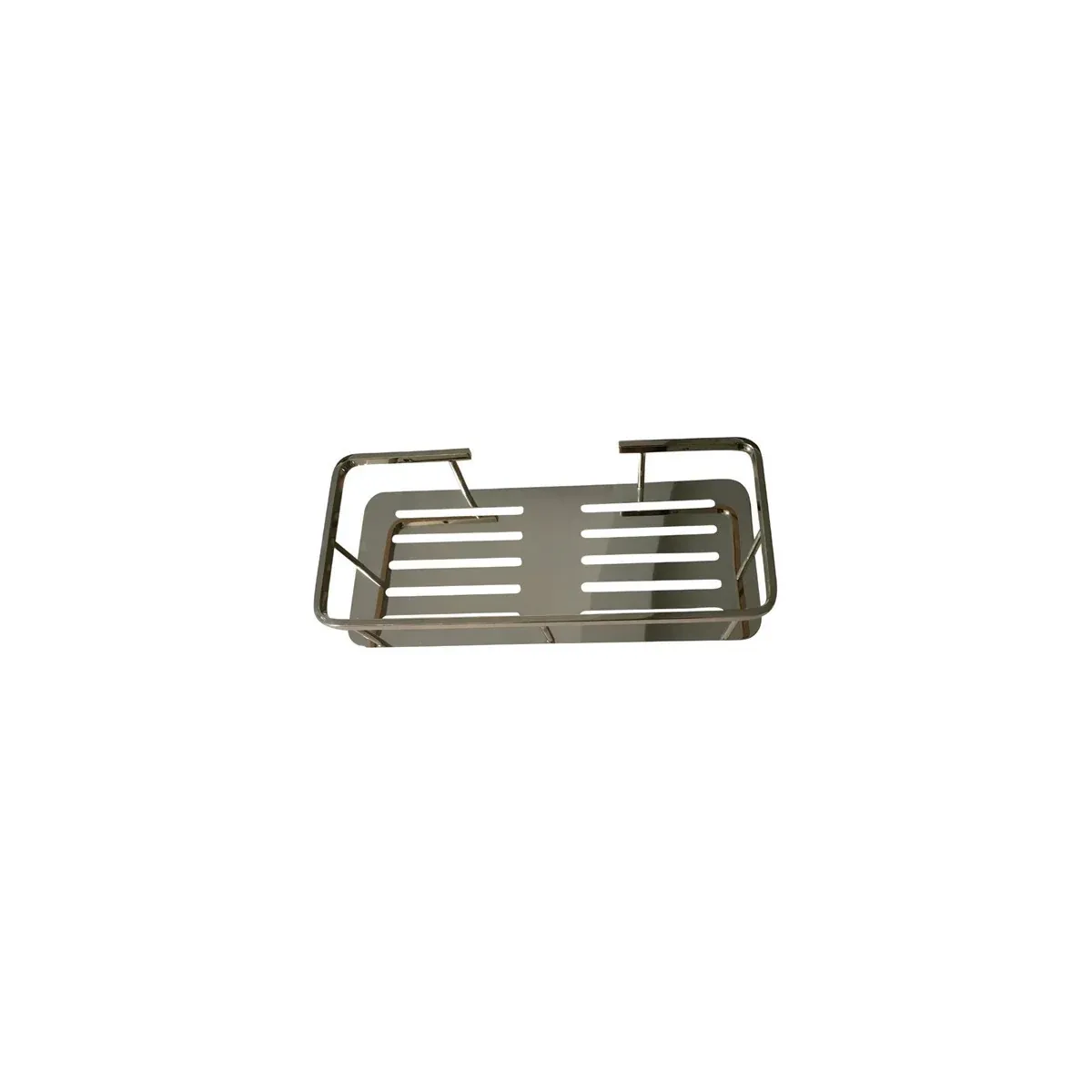 Single-Tier Panel Rectangular Basket in Zircon Gold finish, model B11035K-5