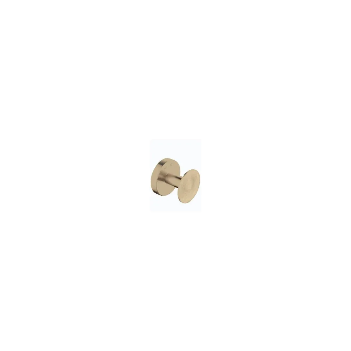Round Double Coat Hook in Gold finish, model 7708BG
