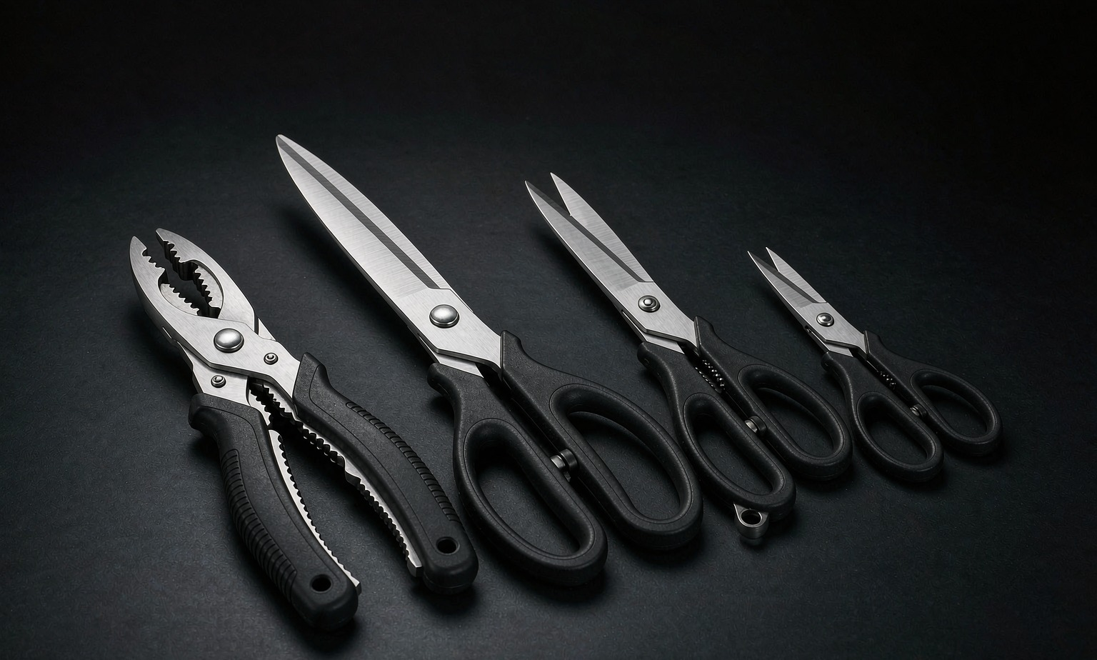 Kitchen Shears and Utility Scissors: One Platform, Four Trade Families