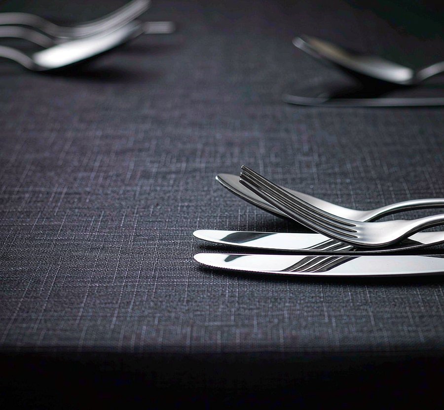 Professional cutlery set — knife, fork and spoon