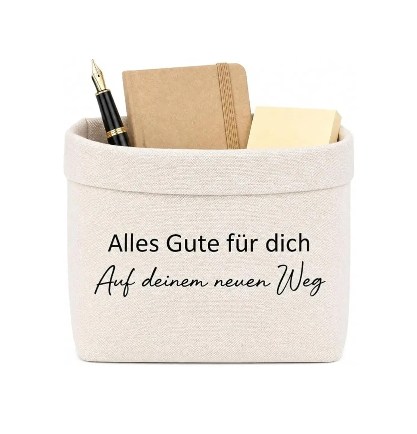 Canvas storage basket for home organization