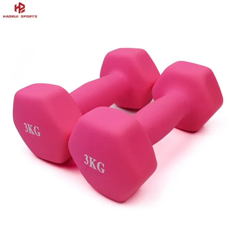 VInyl dumbbell pink