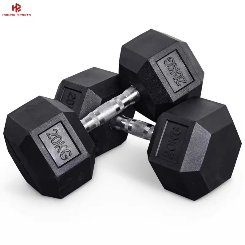 Hex Rubber Dumbbell 5