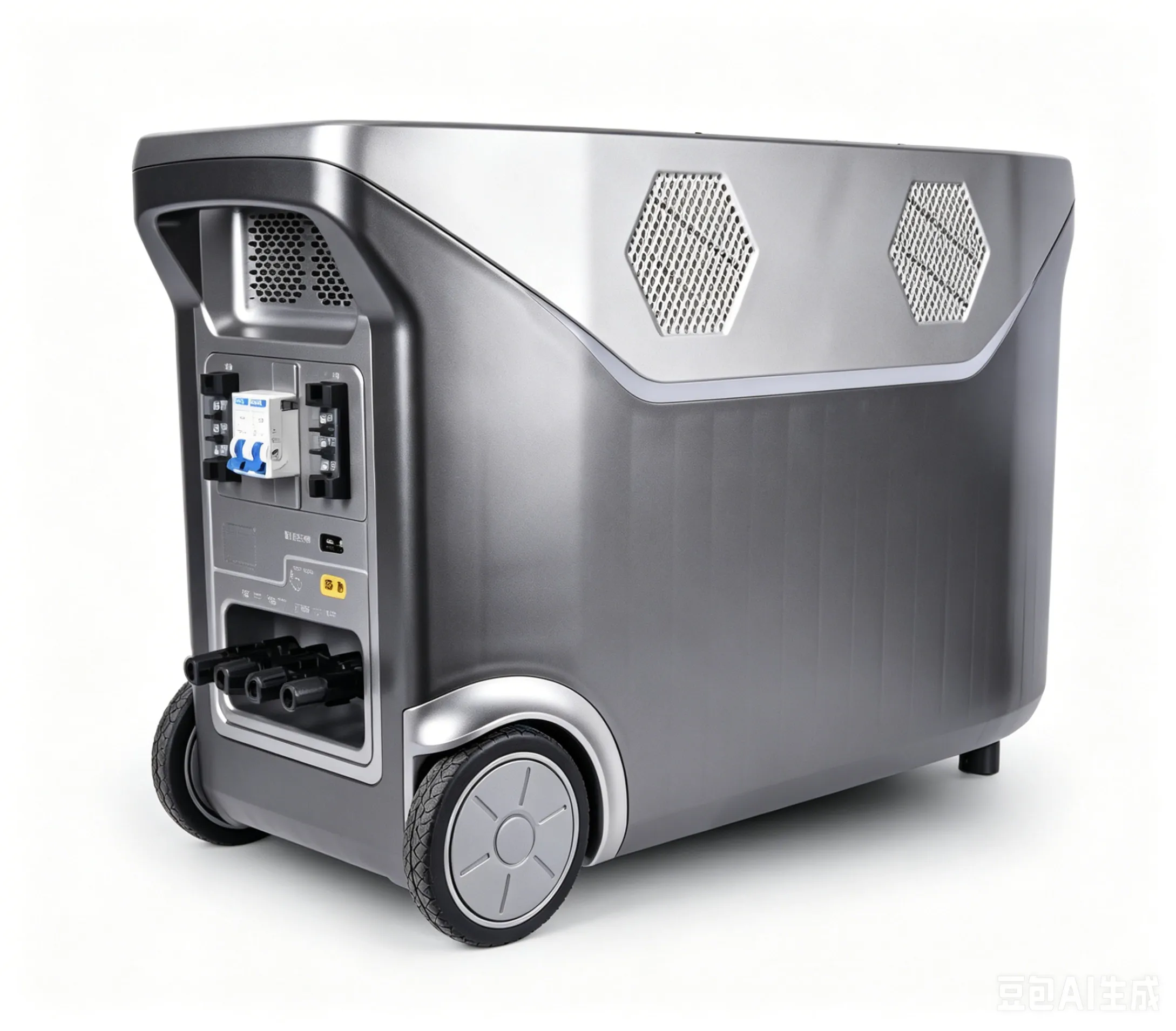 YH-B-8000W 8kW High-Power Mobile UPS with LiFePO4 Battery