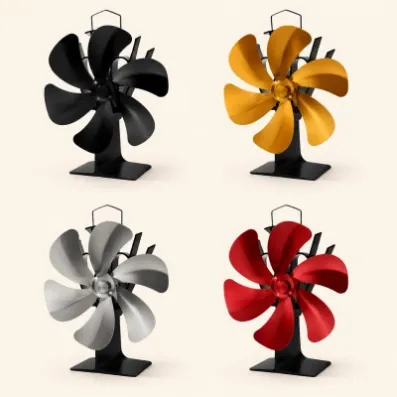 Four color options for diamond style stove fan