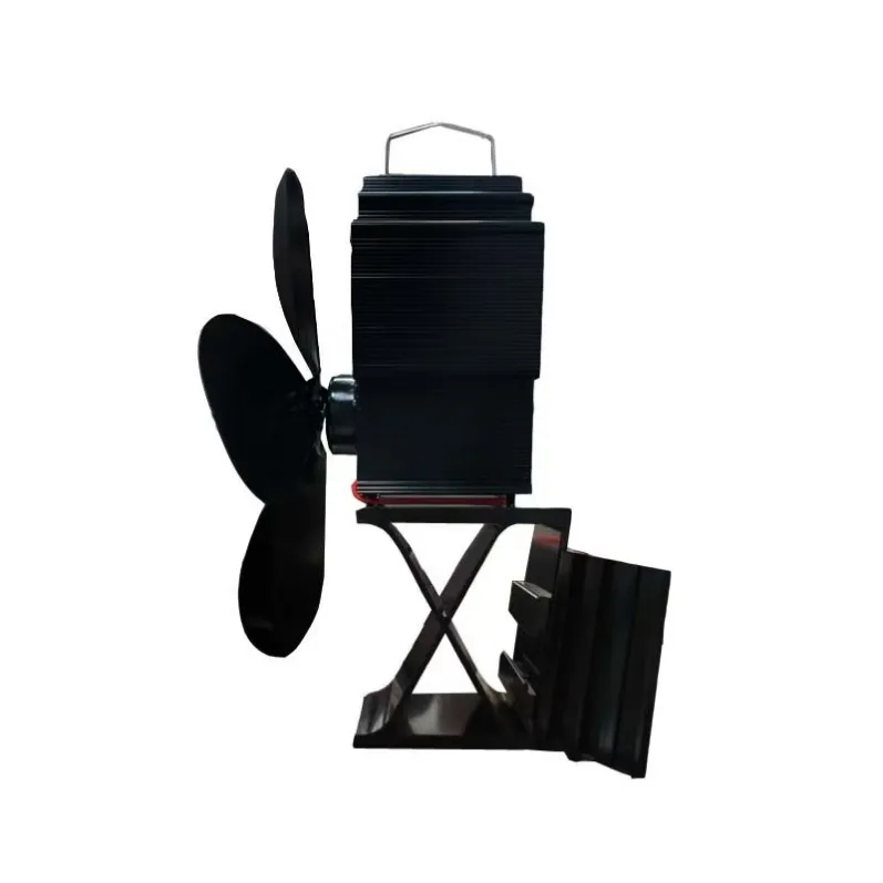 Side view of diamond X-base 2-in-1 stove fan