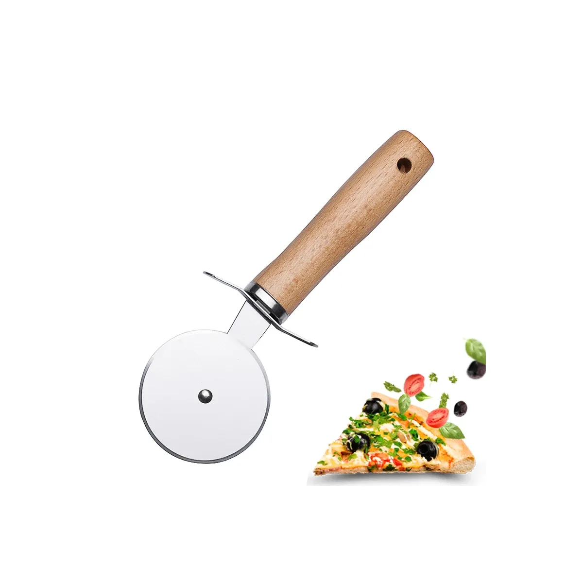 Stainless steel pizza cutter wheel