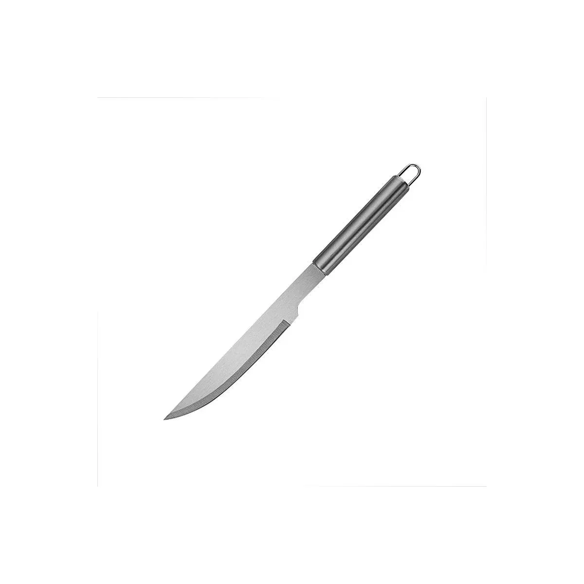 Stainless steel BBQ grill knife with long handle