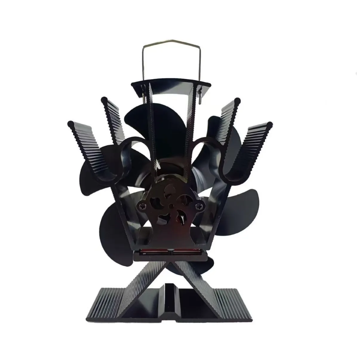 Black diamond style wood stove fan side view (1)