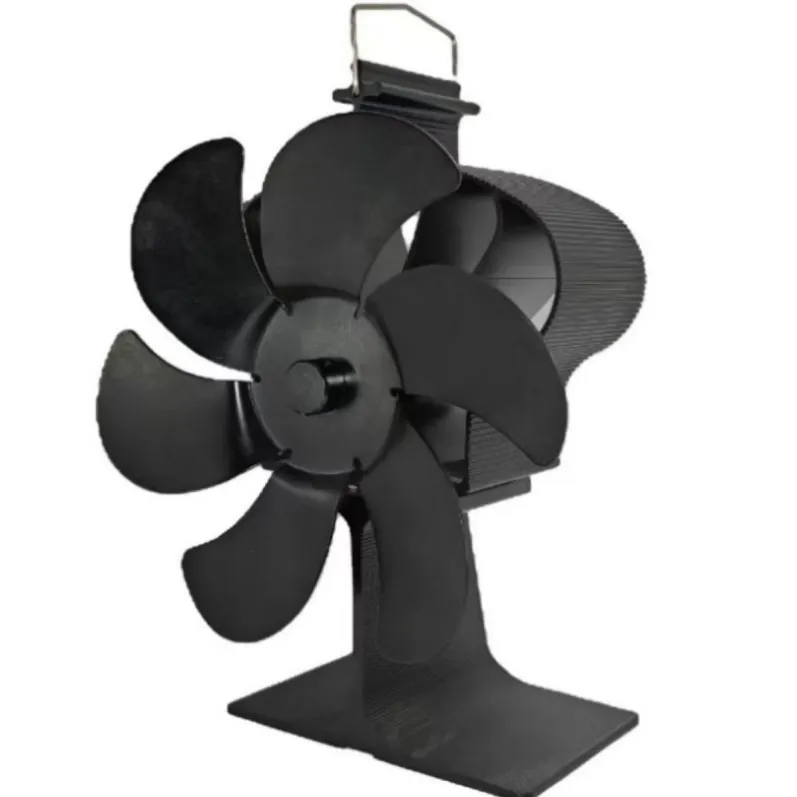 Crown style 6-blade heat powered wood stove fan (1)