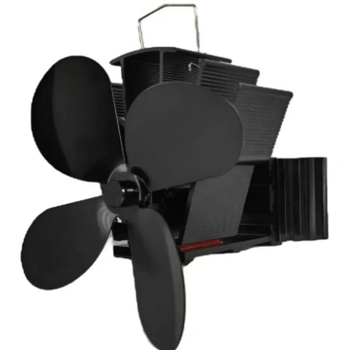 Clamp mounted stove fan for wood stove pipe (2)